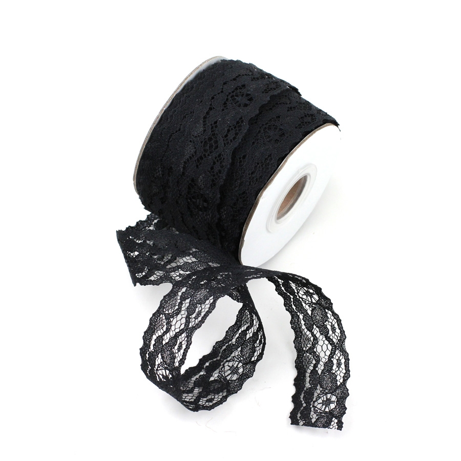 Black Lace Ribbon - 1" x 25 Yards