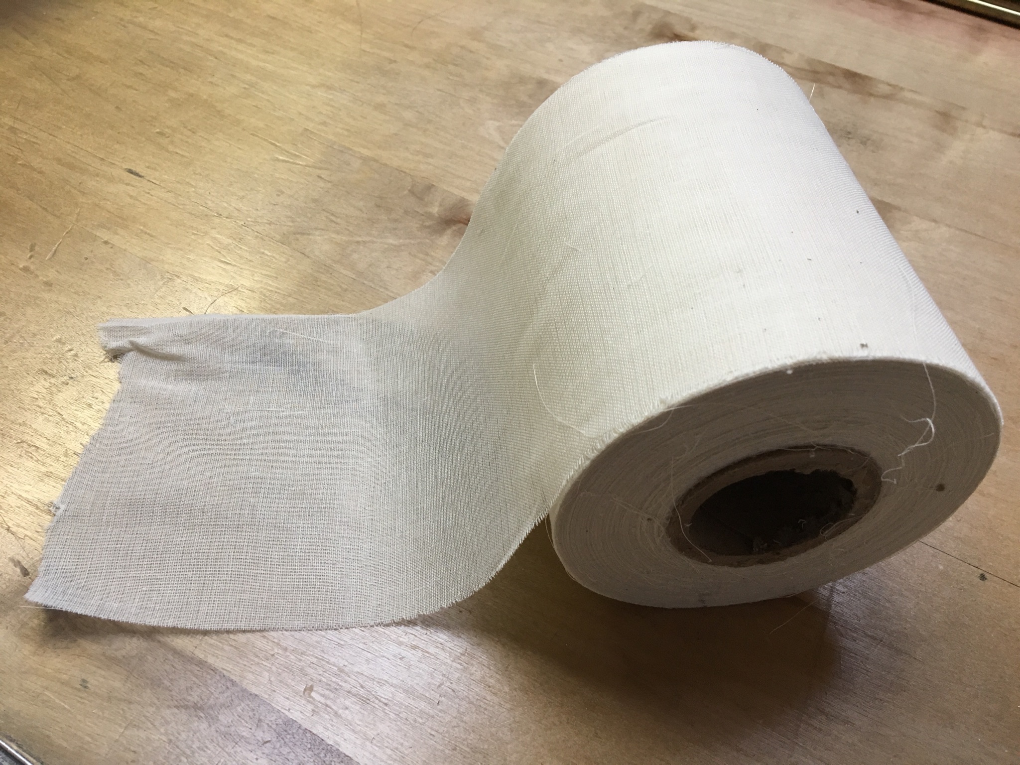 6" Wide Cheesecloth Roll - 100 Yards (Grade 90) Unbleached - Click Image to Close