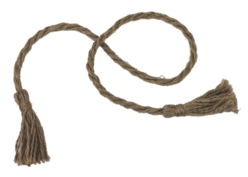 16" Cord Jute with 2"Tassels - 12 PK - Click Image to Close