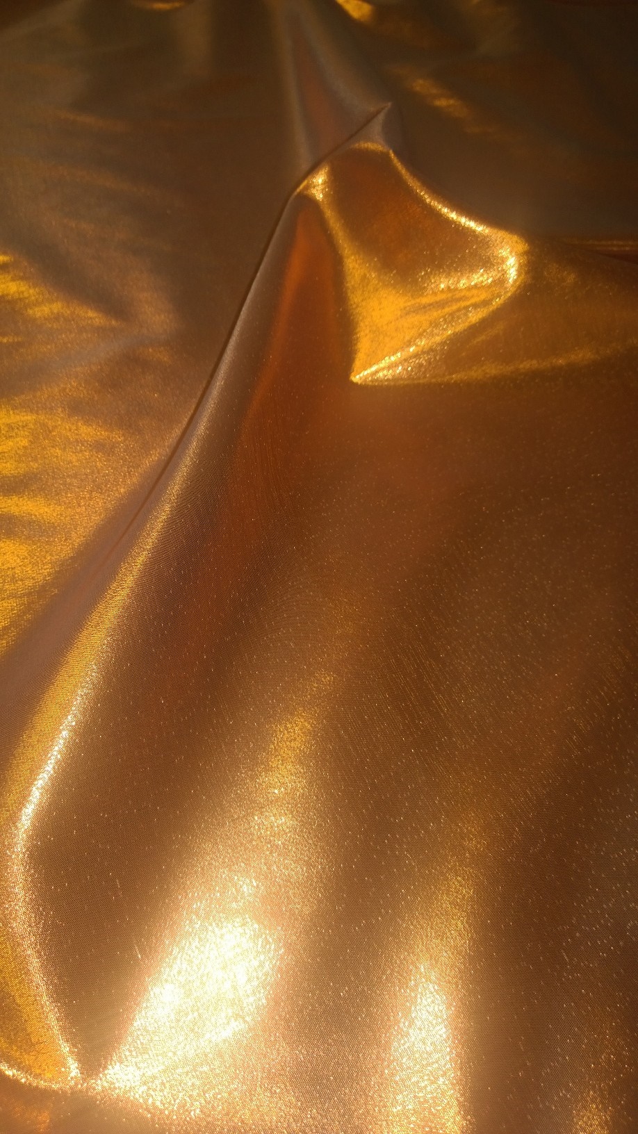 Copper Colored Lame Fabric - 45" Wide