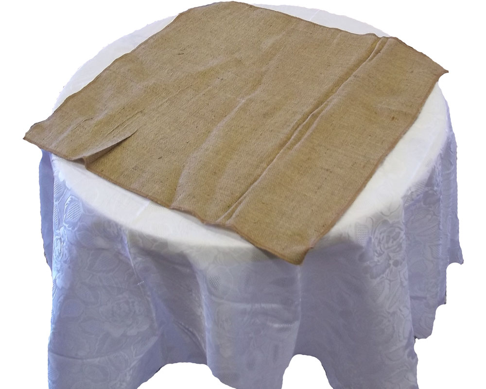 Square Burlap Tablecloth
