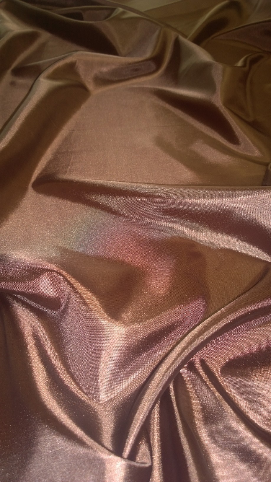 By The Yard- 60" Chocolate Habotai Fabric - 100% Polyester