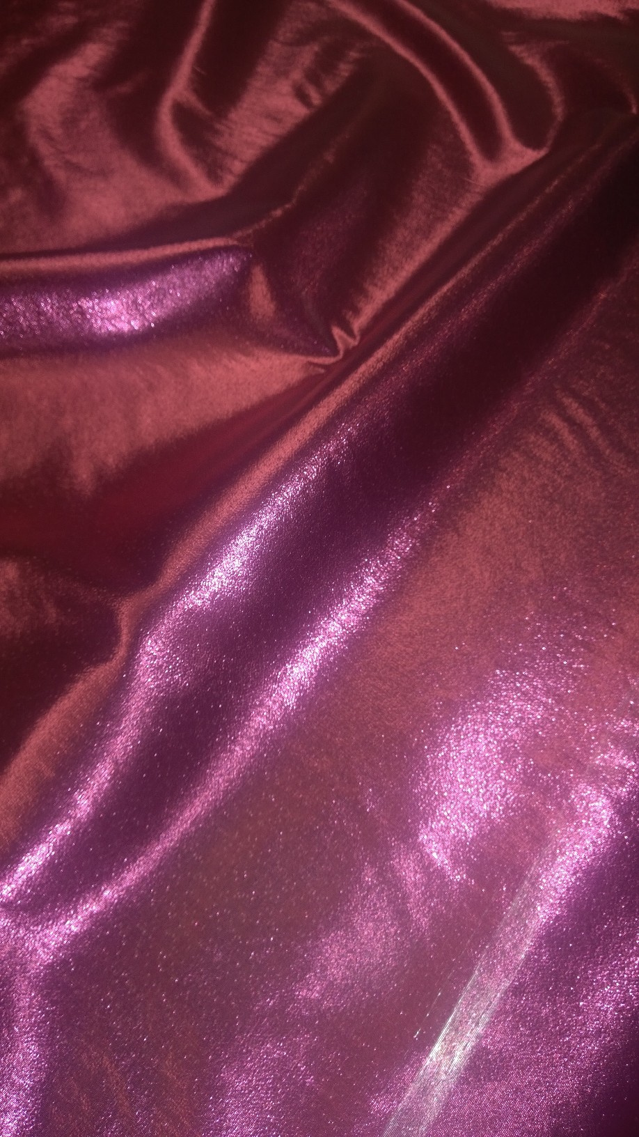 Fuchsia Colored Lame Fabric - 45" Wide