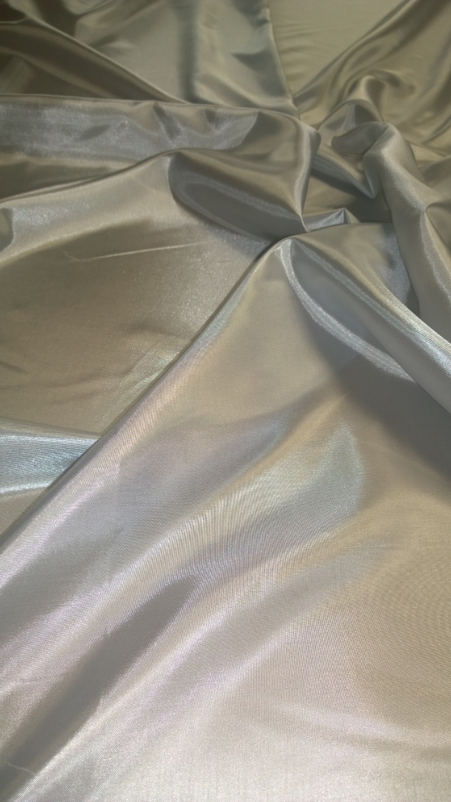 By The Yard- 60" Light Grey Habotai Fabric - 100% Polyester