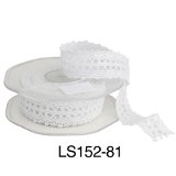 White Lace Ribbon - 1" x 10 Yards - Click Image to Close