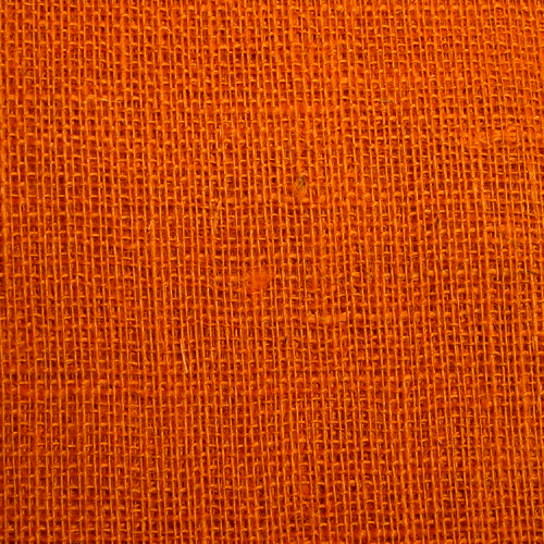 60" x 60" Orange Burlap Square