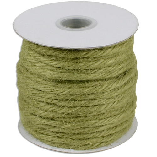 Green Jute Twine - 3.5mm x 25 Yards - Click Image to Close