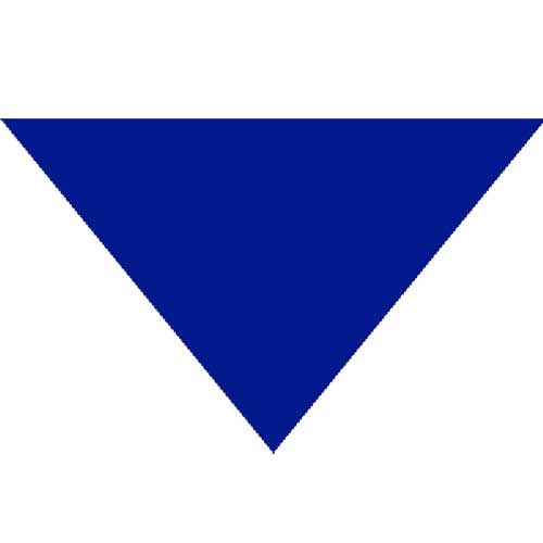 Triangle Bandana - Blue 22" X 22" X 30"