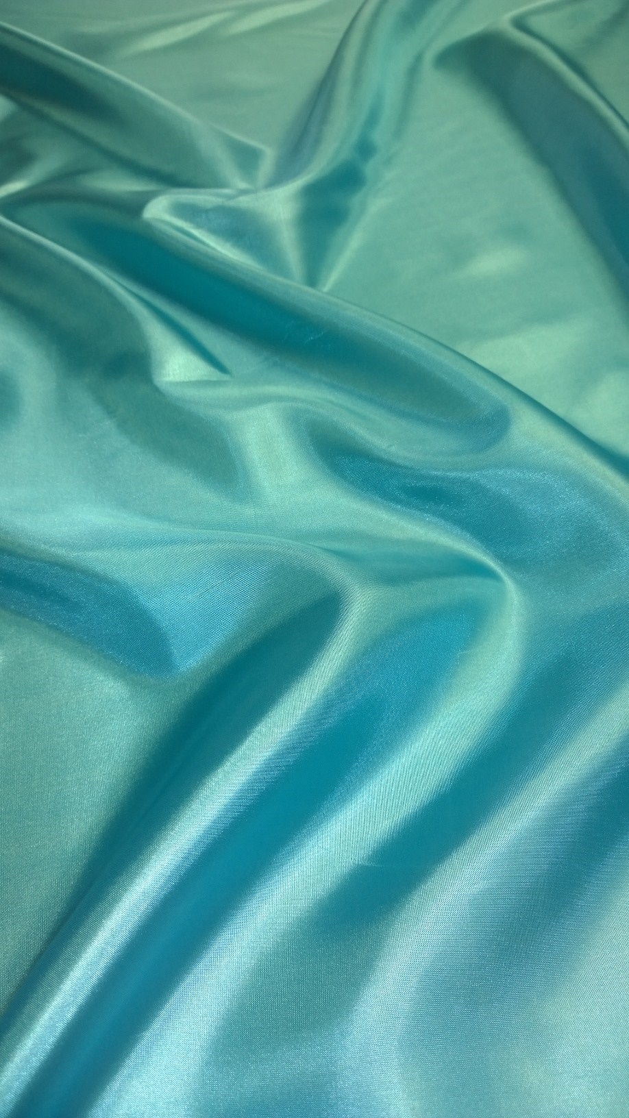 By The Yard- 60" Turquoise Habotai Fabric - 100% Polyester