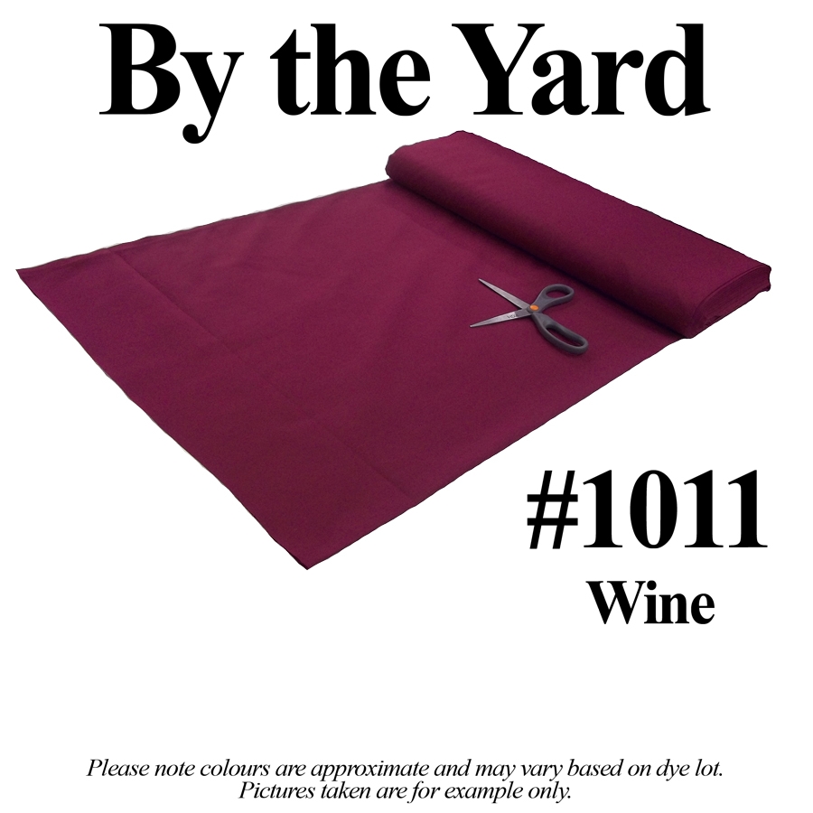 45" Wine Broadcloth - By the Fabric