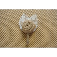 (image for) BURLAP BOUTONNIERE