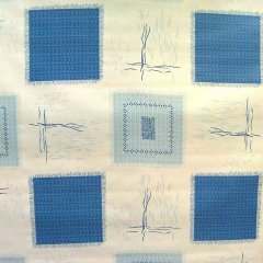 (image for) Ocean Blue OilCloth Roll (Felt Backing) - 55" x 30 Yard