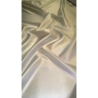 (image for) By The Yard-60" Silver Habotai Fabric - 100% Polyester
