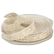 Ivory Crochet Ribbon - " x 10 Yards
