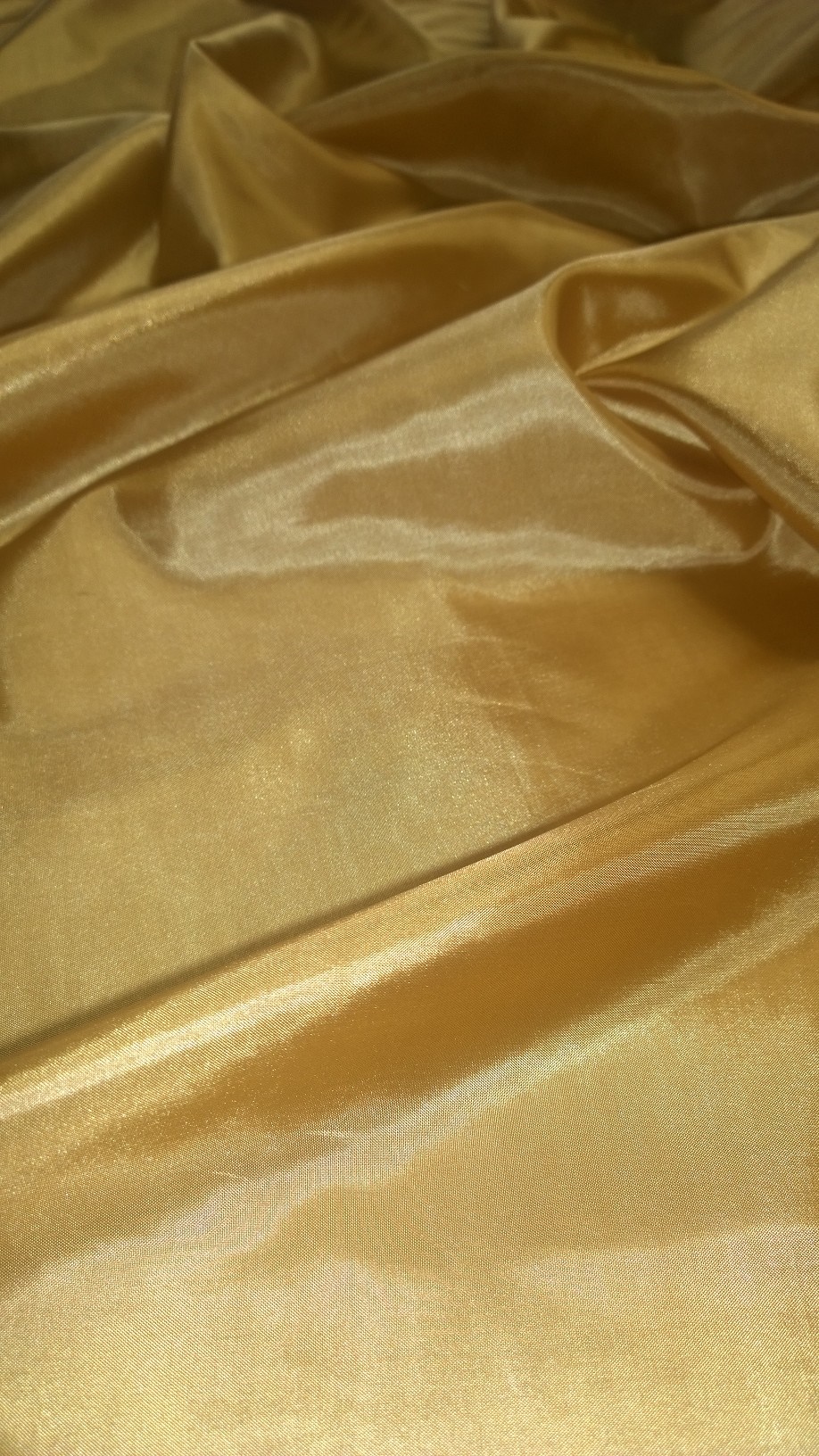 By The Yard - 60" Brushed Gold Habotai Fabric -100% Polyester
