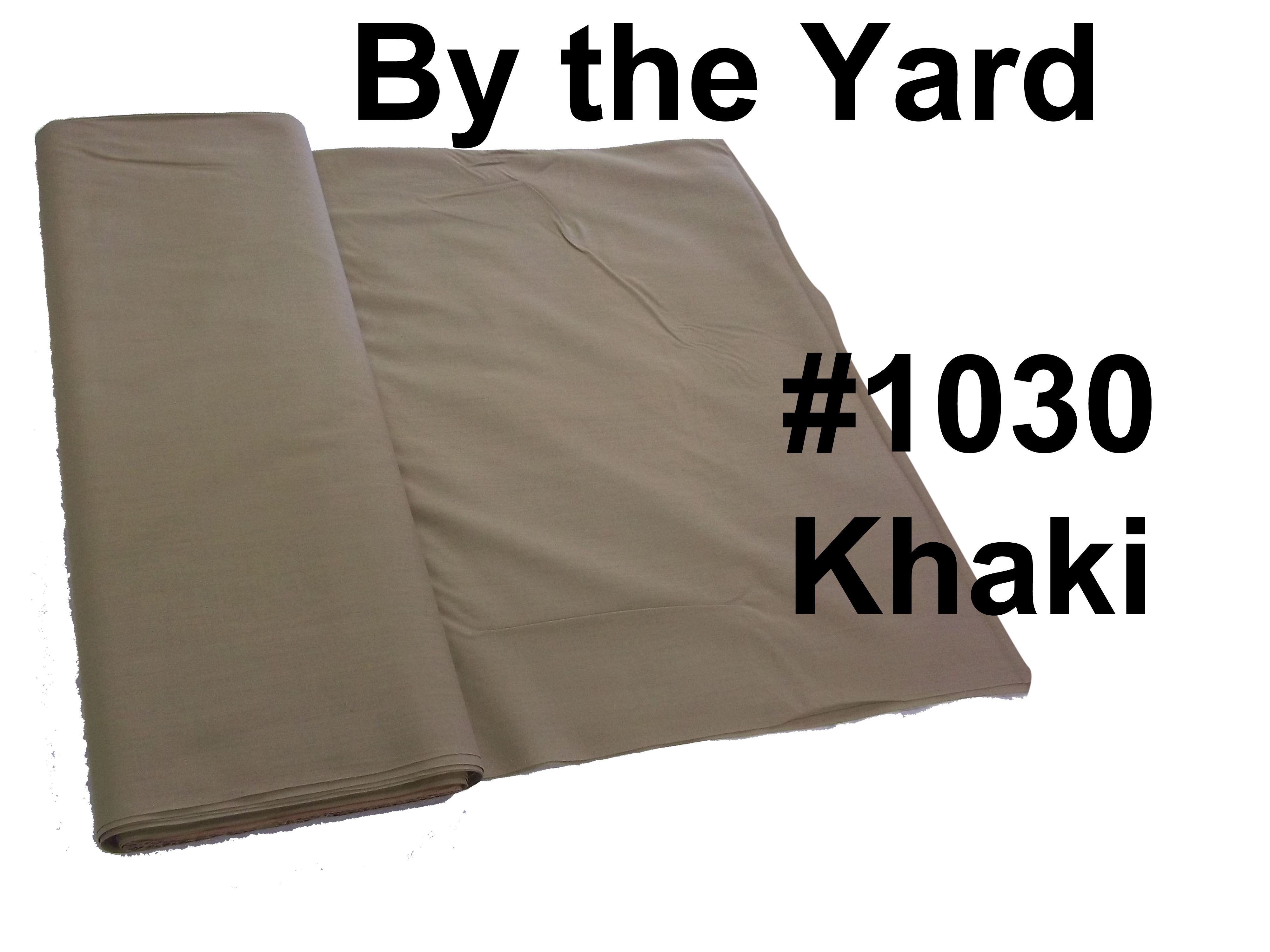 45" Khaki Broadcloth - By the Yard