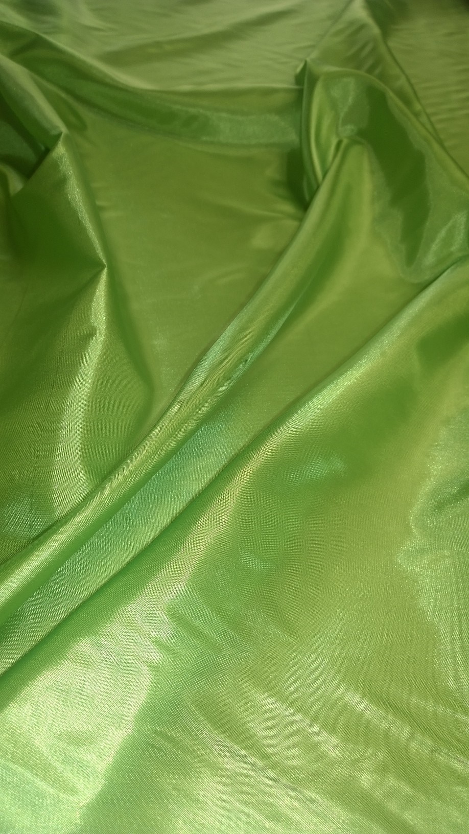 By The Yard -60" Leaf Green Habotai Fabric -100% Polyester