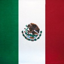 100% Cotton Mexican Flag Bandana - 22" x 22"