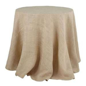 60" Round Burlap Tablecloth