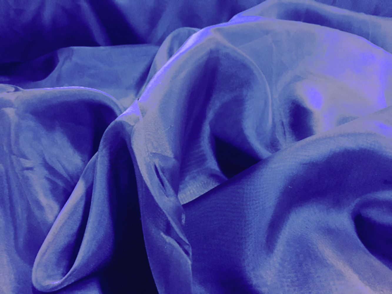 Voile Fabric 118" Wide in Royal Blue - By the Yard