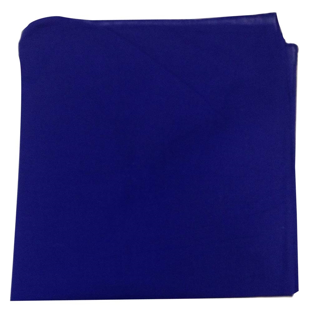 Solid Color Bandana - Blue 27" x 27"